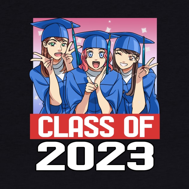 Class Of 2023 Seniors Graduation Grad Student Anime Girls by Noseking